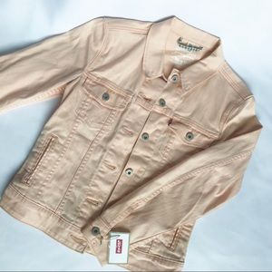 Levi Strauss women’s light pink/peach denim jacket